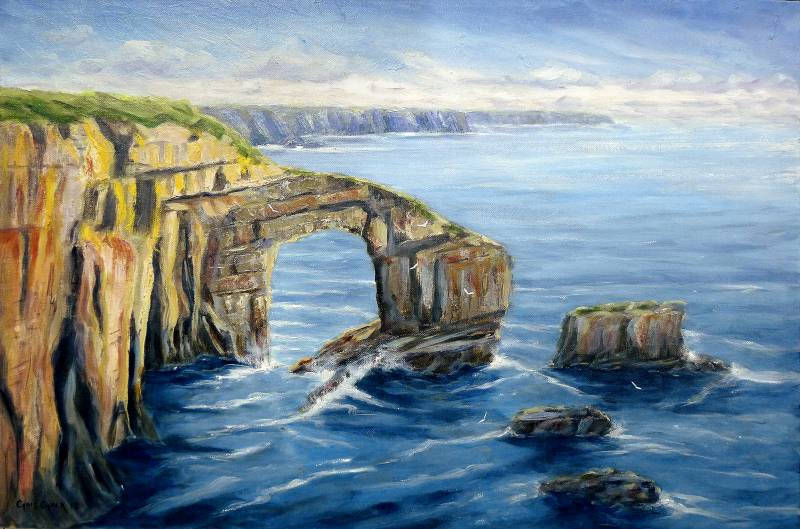 The Green bridge of wales art prnt